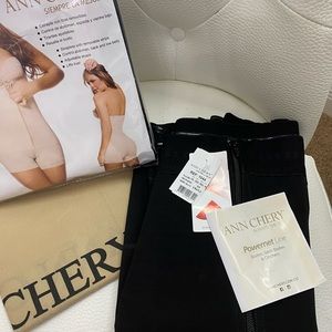 Nwt Ann Chery Black TITI 1044 Powernet line faja